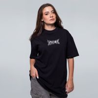 CAMISETA OVERSIZED PRETA - ESPINHEIRO