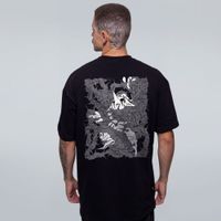 CAMISETA OVERSIZED PRETA - ESPINHEIRO