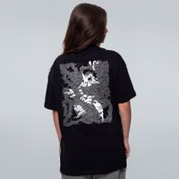 CAMISETA OVERSIZED PRETA - ESPINHEIRO