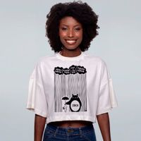 CROPPED OVERSIZED OFF WHITE - GUARDA-CHUVA DA CIÊNCIA