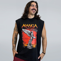 REGATA OVERSIZED PRETA - MANGA VERDE