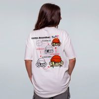 CAMISETA OVERSIZED OFF WHITE - ANATOMIA DO ARTISTA