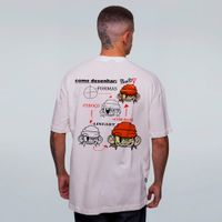 CAMISETA OVERSIZED OFF WHITE - ANATOMIA DO ARTISTA