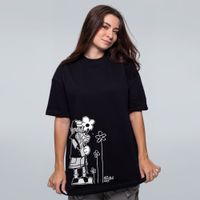 CAMISETA OVERSIZED PRETA - NATURE ART