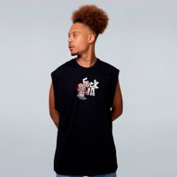 REGATA OVERSIZED PRETA - REVOLUÇÃO ART