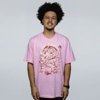 CAMISETA ROSA - DRAGON TYPE