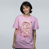 CAMISETA ROSA - DRAGON TYPE