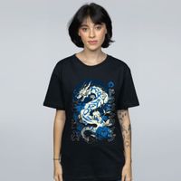 CAMISETA PRETA - DRAGON TYPE