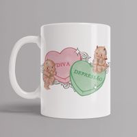 CANECA BRANCA - TWO HEARTS