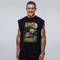 REGATA OVERSIZED PRETA - MONSTRO NA FLORESTA