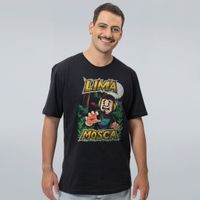 CAMISETA PRETA - MONSTRO NA FLORESTA