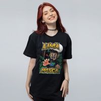 CAMISETA PRETA - MONSTRO NA FLORESTA