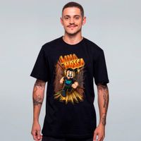 CAMISETA PRETA - PORTAS DO HOTEL