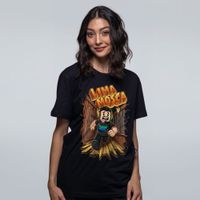 CAMISETA PRETA - PORTAS DO HOTEL
