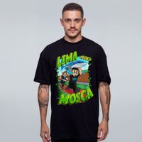 CAMISETA OVERSIZED PRETA - TRALALERO TRALALA