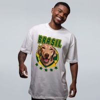 CAMISETA OVERSIZED OFF WHITE - CLARINHA DO BRASIL