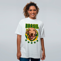 CAMISETA OVERSIZED OFF WHITE - CLARINHA DO BRASIL