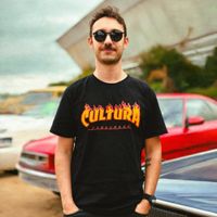 CAMISETA PRETA - FLAME