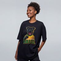 CAMISETA OVERSIZED PRETA - MOSTRA SUA FORÇA