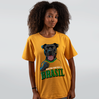 CAMISETA MOSTARDA - MOSTRA SUA FORÇA
