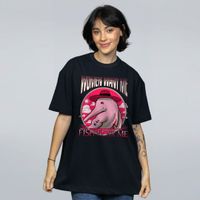 CAMISETA OVERSIZED PRETA - BOTO FEAR ME
