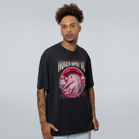 CAMISETA OVERSIZED PRETA - BOTO FEAR ME