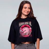 CROPPED OVERSIZED PRETO - BOTO FEAR ME
