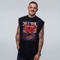 REGATA OVERSIZED PRETA - SATANIC