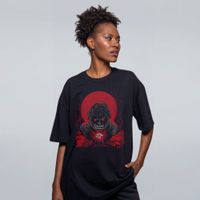 CAMISETA OVERSIZED PRETA - LOBISOMEM