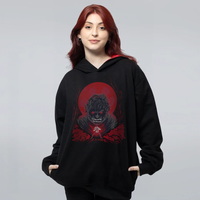 MOLETOM PRETO COM FORRO VERMELHO - LOBISOMEM