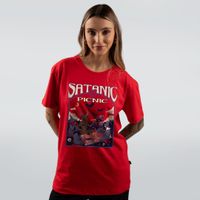 CAMISETA VERMELHA - SATANIC
