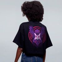 CROPPED OVERSIZED PRETO - BRUXA