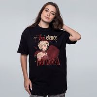 CAMISETA OVERSIZED PRETA - NO SEU ELENCO