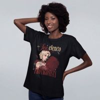 CAMISETA PRETA - NO SEU ELENCO