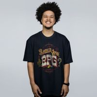 CAMISETA OVERSIZED PRETA - PARLEZ-VOUS RPG?
