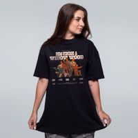 CAMISETA OVERSIZED PRETA - WIDOW WOOD: GRUPO