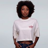 CROPPED OVERSIZED OFF WHITE - YES, CHEF
