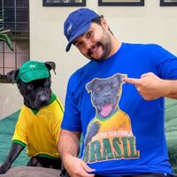 CAMISETA AZUL ROYAL - MOSTRA SUA FORÇA