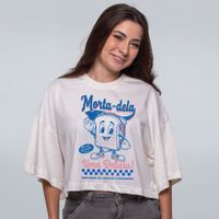 CROPPED OVERSIZED OFF WHITE - MORTADELA