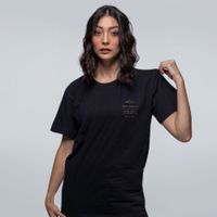 CAMISETA PRETA - WE WERE NEVER ALONE
