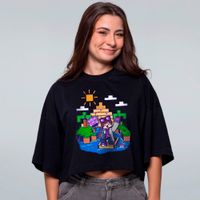 CROPPED OVERSIZED PRETO - NILO