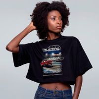 CROPPED OVERSIZED PRETO - ARRANCADA