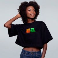 CROPPED OVERSIZED PRETO - GG
