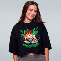 CROPPED OVERSIZED PRETO - BUGADO