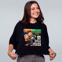 CROPPED OVERSIZED PRETO - GAMER DE VERDADE