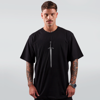 CAMISETA PRETA - O CAVALEIRO
