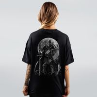 CAMISETA OVERSIZED PRETA - O CAVALEIRO