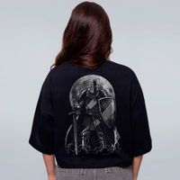 CROPPED OVERSIZED PRETO - O CAVALEIRO