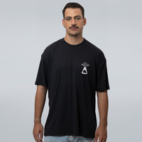 CAMISETA OVERSIZED PRETA - MISSING CAT