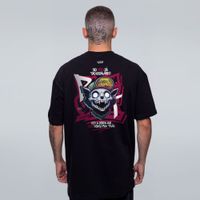 CAMISETA OVERSIZED PRETA - SKULL KITTY